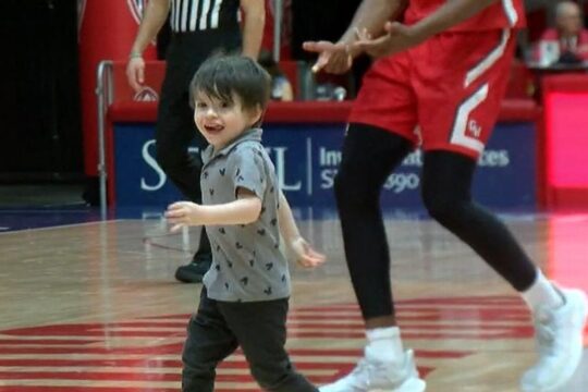 Radford Basketball Game Interrupted by Young Fan