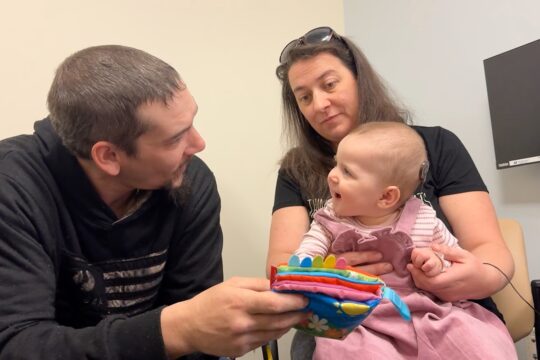 10-Month-Old Girl Hears for the First Time After Cochlear Implant Surgery