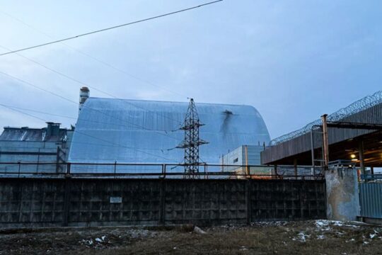 A Russian drone carrying a high-explosive warhead struck the protective confinement shell of the Chernobyl Nuclear Power Plant (CNPP) in the Kyiv region overnight