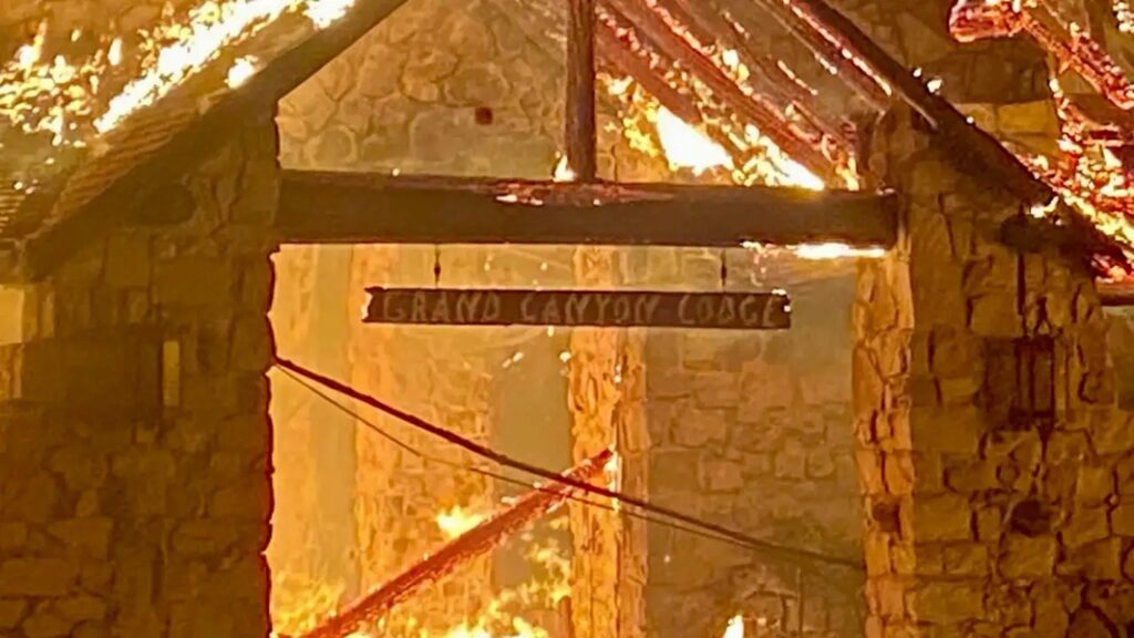 Grand Canyon Lodge Fire