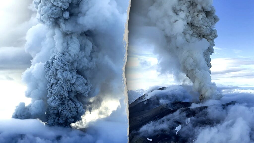 Krasheninnikov volcano eruption