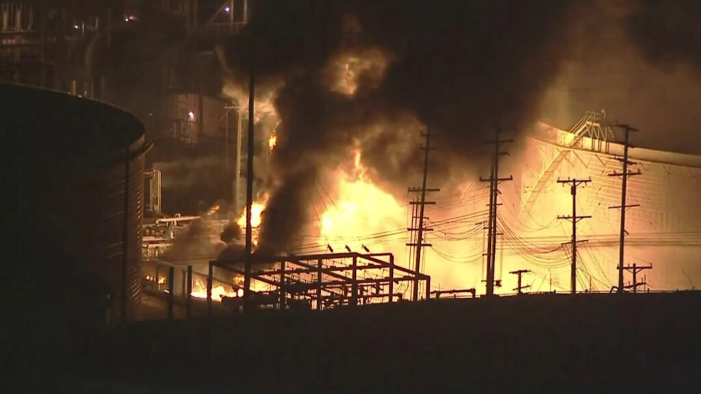 Chevron Refinery Fire Erupts in El Segundo, Triggers Shelter-in-Place Orders
