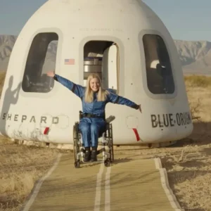 Blue Origin launches first wheelchair user to space and back