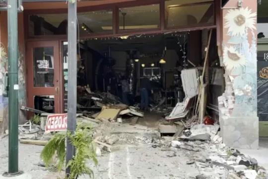 Los Gatos coffee shop crash