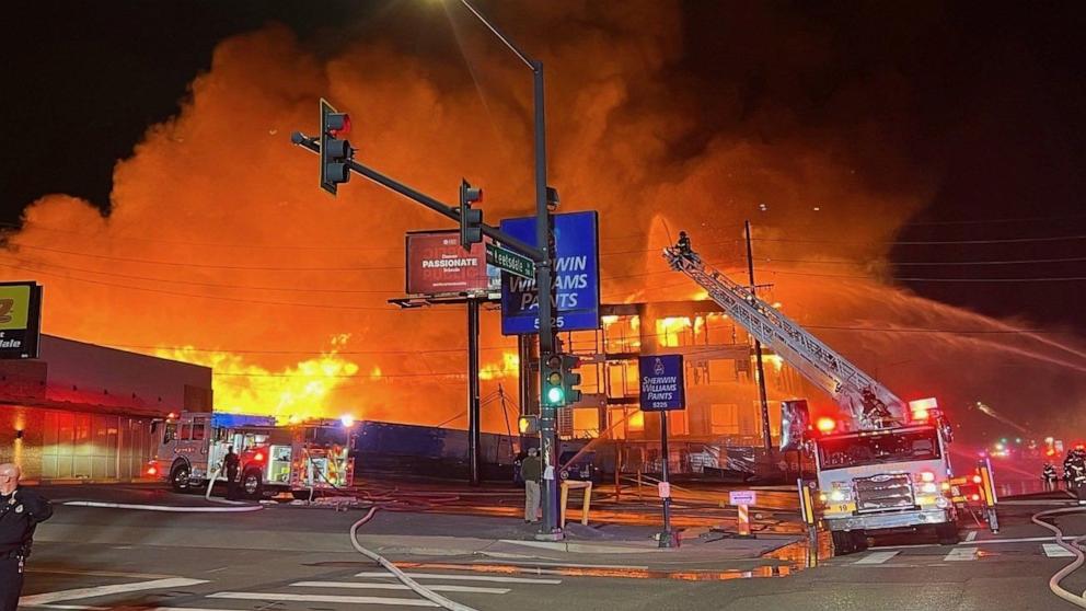 More Than 100 Firefighters Battle Five-Alarm Blaze at Denver Construction Site