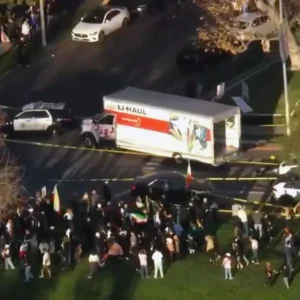 U-Haul Driver Detained After Truck Enters Crowd at Westwood Iran Rally in Los Angeles