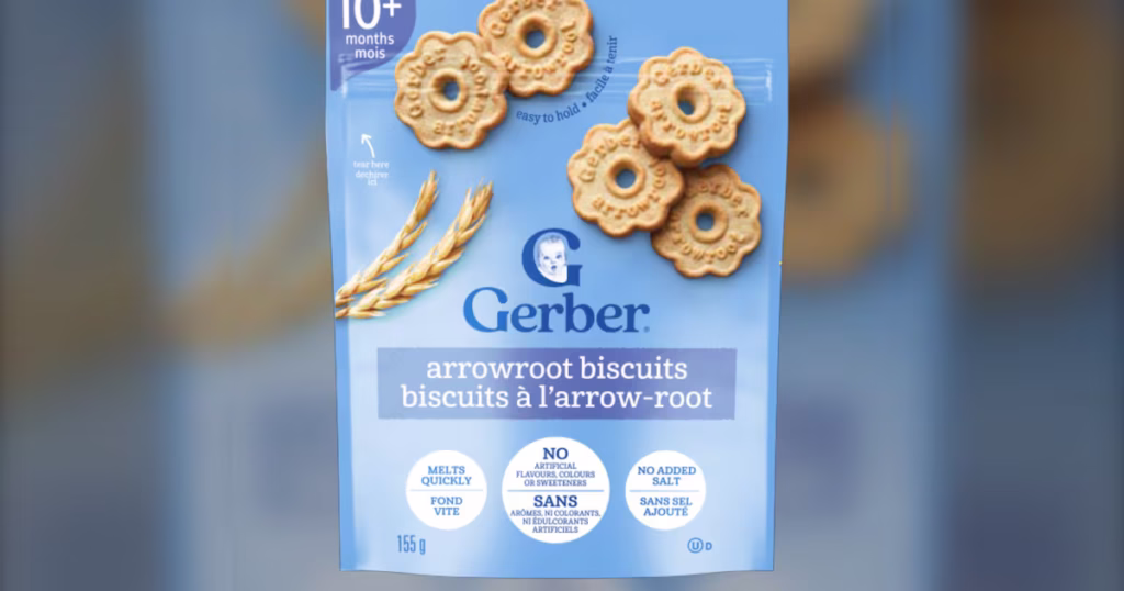 Gerber arrowroot biscuits recall issued over possible plastic or paper pieces