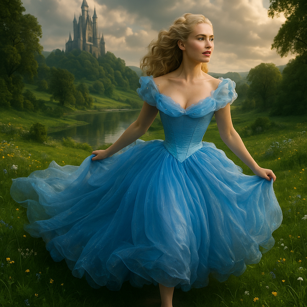 A cinematic still or poster of Disney’s Snow White movie with iconic visuals