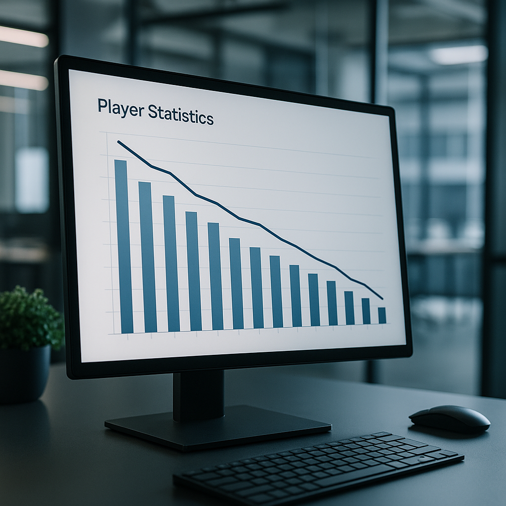 A graph showing declining player counts on a gaming platform over time