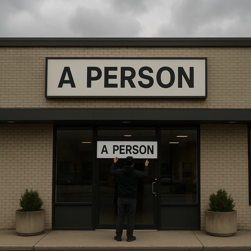 A Pizza Hut storefront with a “For Lease” sign in front