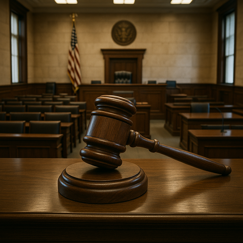 A courtroom or gavel symbolizing the Supreme Court ruling