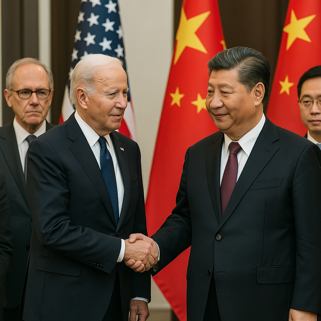 Diplomatic handshake between two global leaders