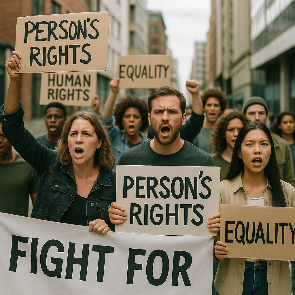 A public protest or demonstration advocating for children’s rights