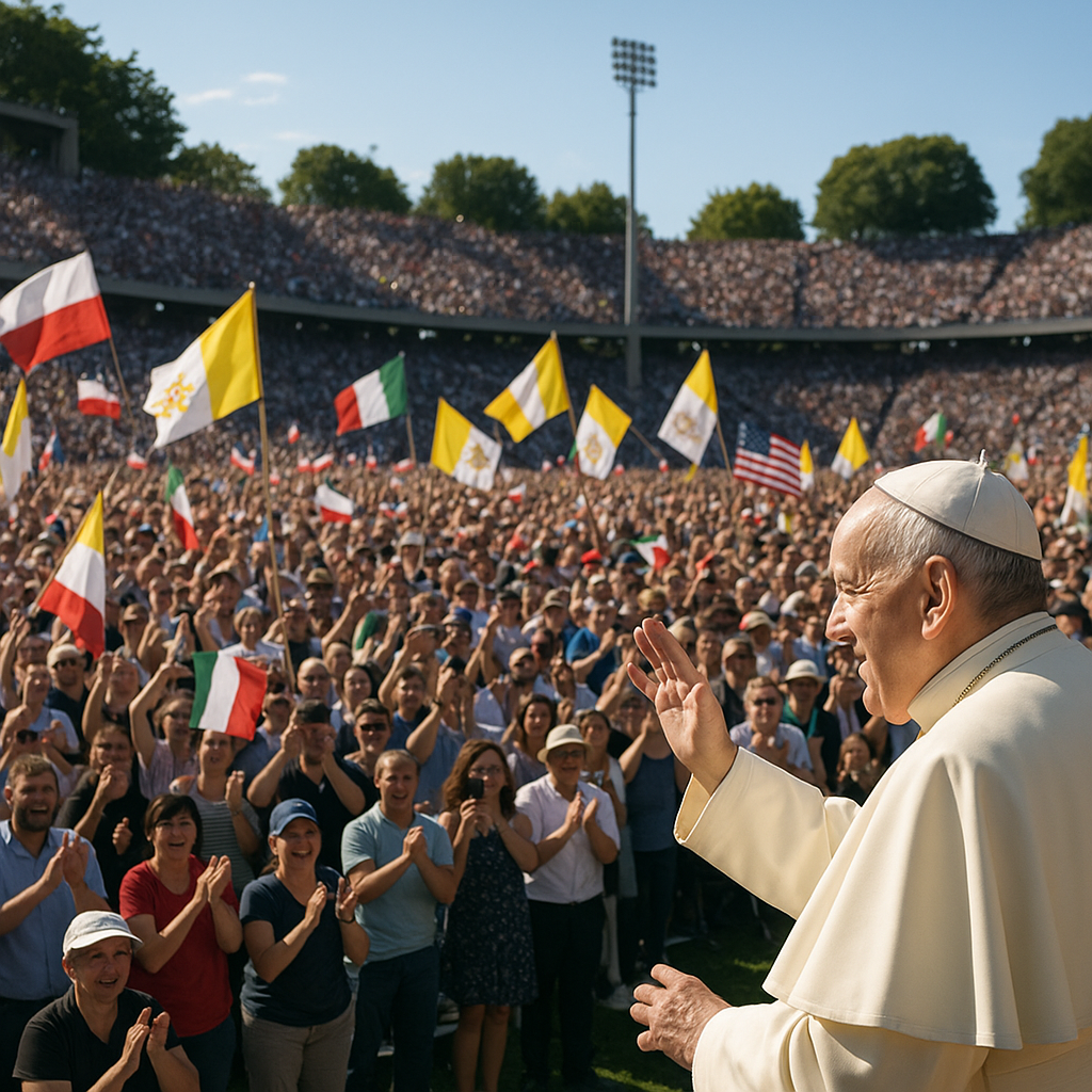Packed crowd of 120,000 gathered in Douala for Pope Leo XIV's Mass
