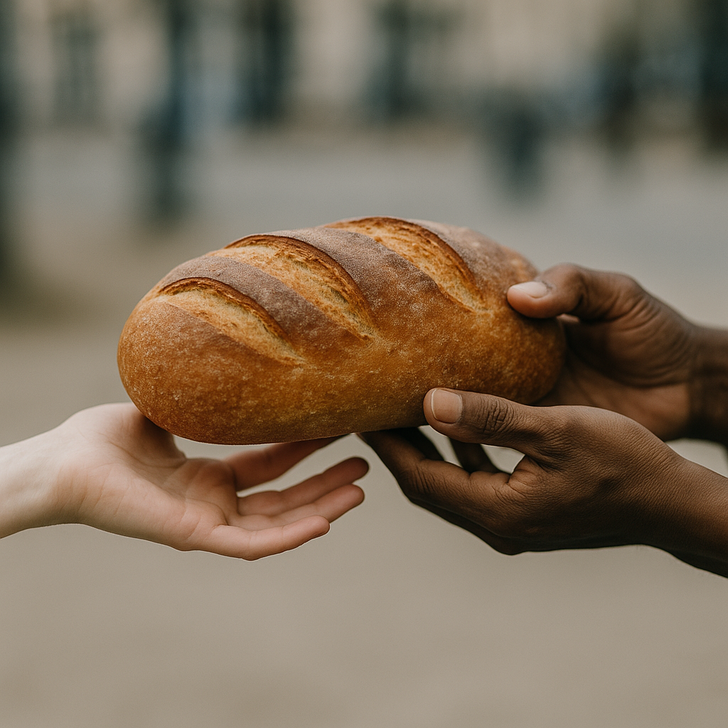 Cameroonian youth enthusiastically waving flags during the Pope’s Mass