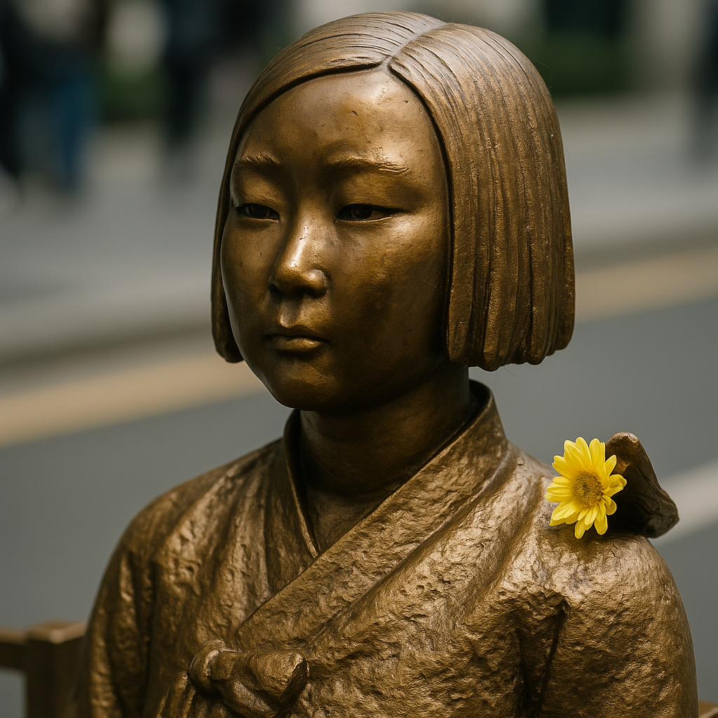 A symbolic statue of a