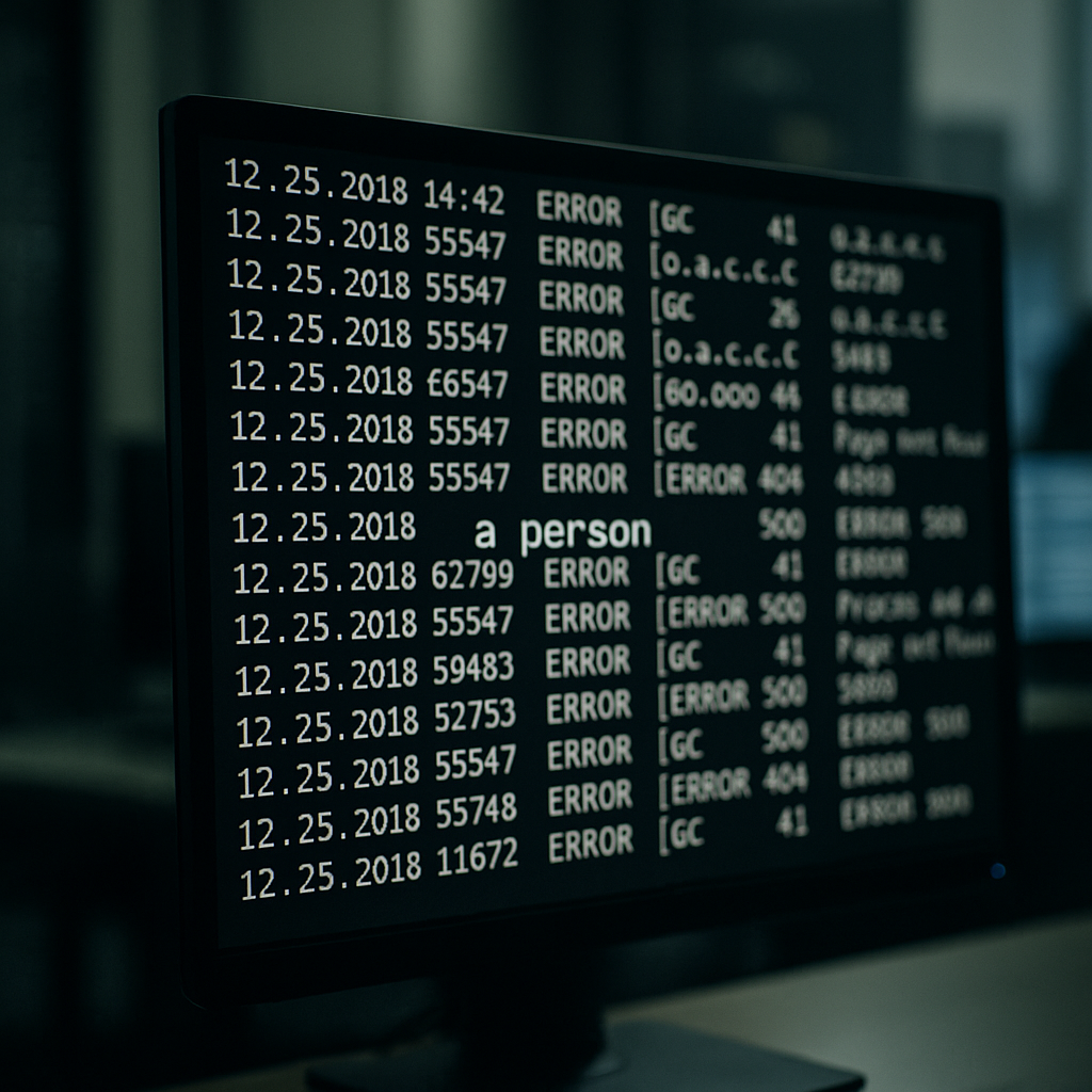 A symbolic representation of data destruction, such as a screen showing