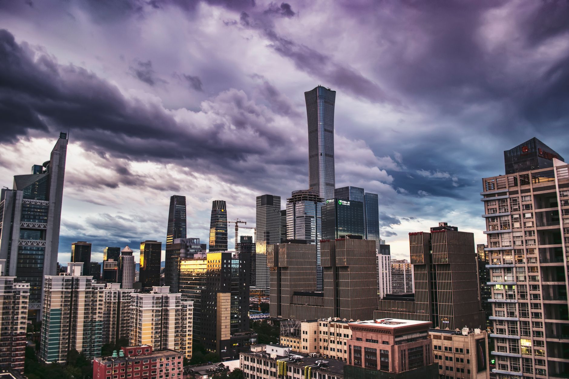 Beijing skyscraper crash