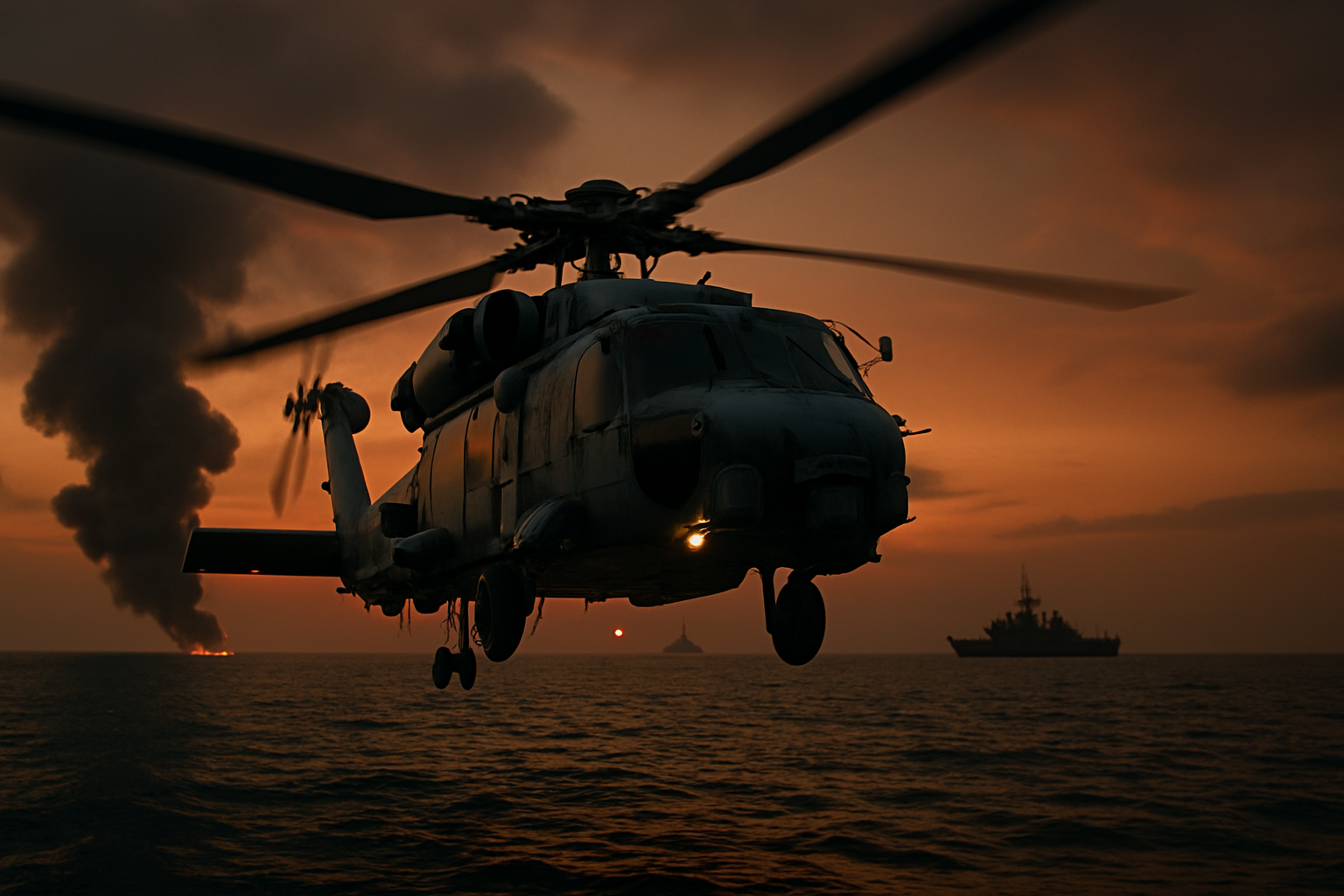 Hormuz Strait helicopter