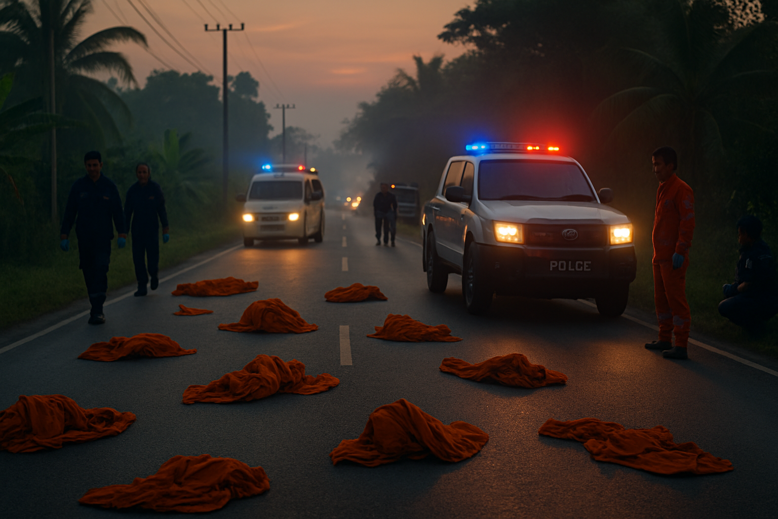 Thai monks crash