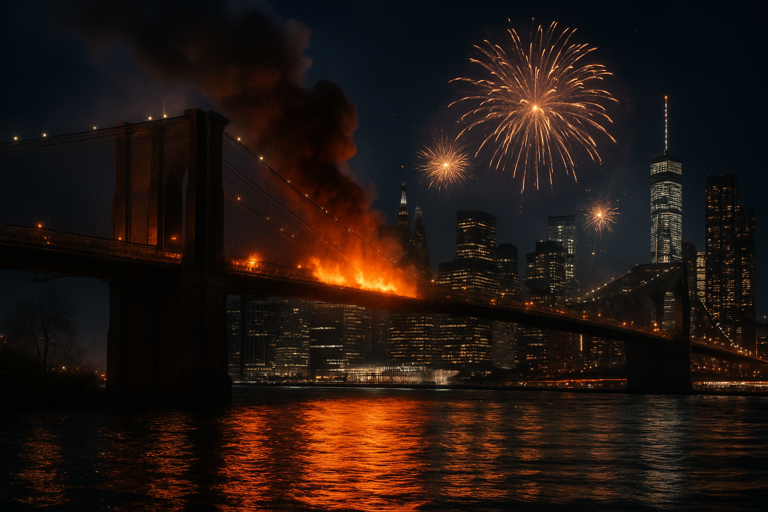 Brooklyn Bridge fire