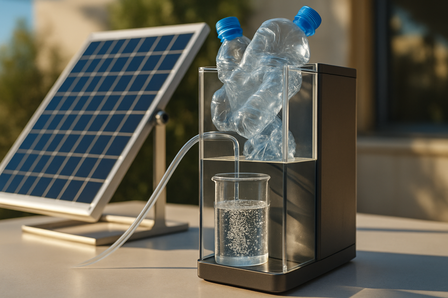 solar reactor plastic hydrogen